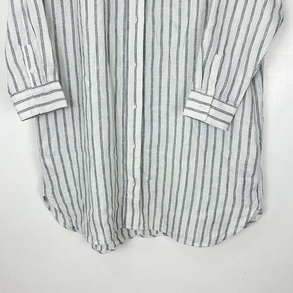 Quince Light Blue Shirt Dress - Picture 7 of 14